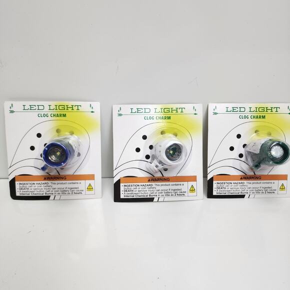 Target Shoe Decorations LED Light Clog Charms for Crocs Set of 3 NWT - Picture 1 of 5